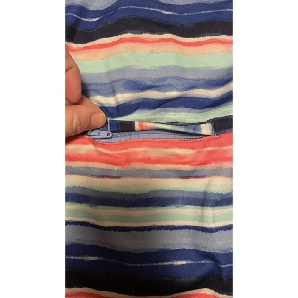 Gymboree Gymgo Size L 10-12 Blue Striped Zip Front Active‎ Jacket Athletic, Gym